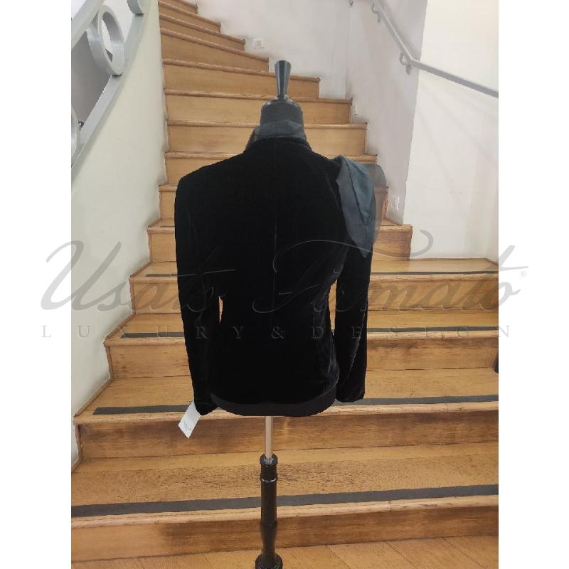 GIACCA DONNA GIORGIO ARMANI VELLUTO NERO TG 44 | Mercatino dell'Usato Roma parioli 3