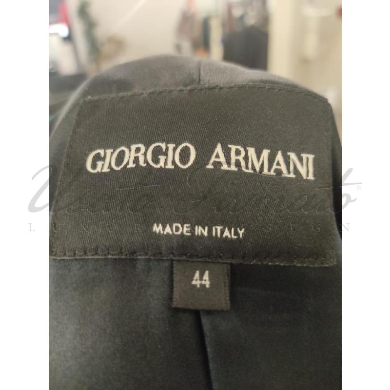 GIACCA DONNA GIORGIO ARMANI VELLUTO NERO TG 44 | Mercatino dell'Usato Roma parioli 4