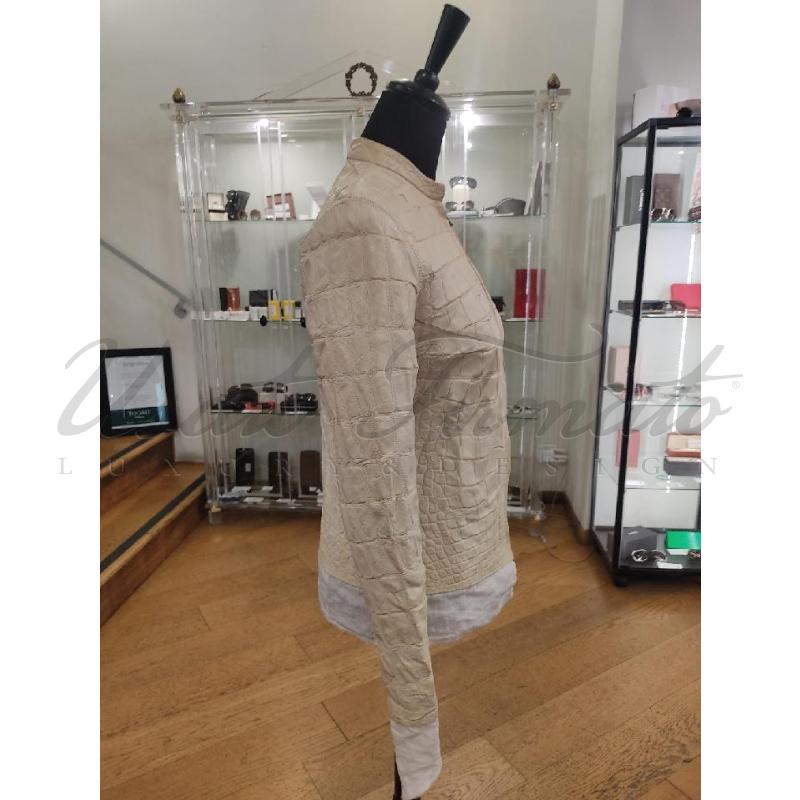 GIACCA DONNA ISAAC SELLAN PELLE AVORIO TG 38 | Mercatino dell'Usato Roma parioli 2