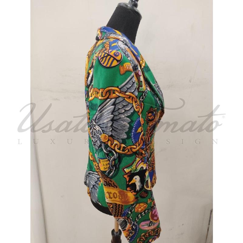 GIACCA DONNA KENZO VERDE FANTASIA TG. 42 | Mercatino dell'Usato Roma parioli 2