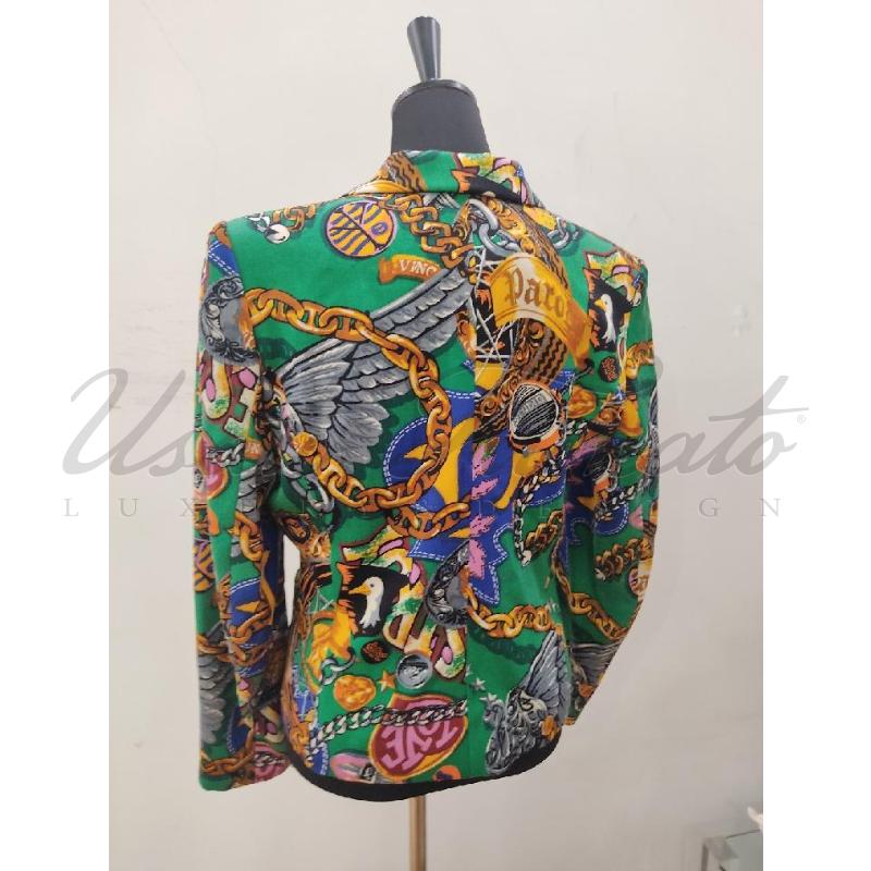 GIACCA DONNA KENZO VERDE FANTASIA TG. 42 | Mercatino dell'Usato Roma parioli 3