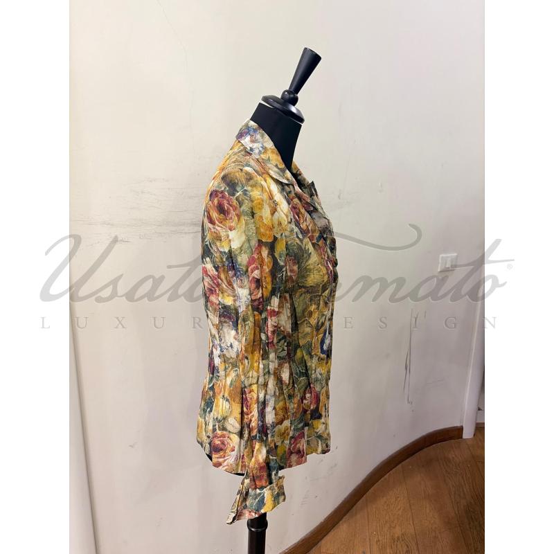 GIACCA DONNA MARIELLA BURANI BEIGE FIORATO TG. 15 | Mercatino dell'Usato Roma parioli 2