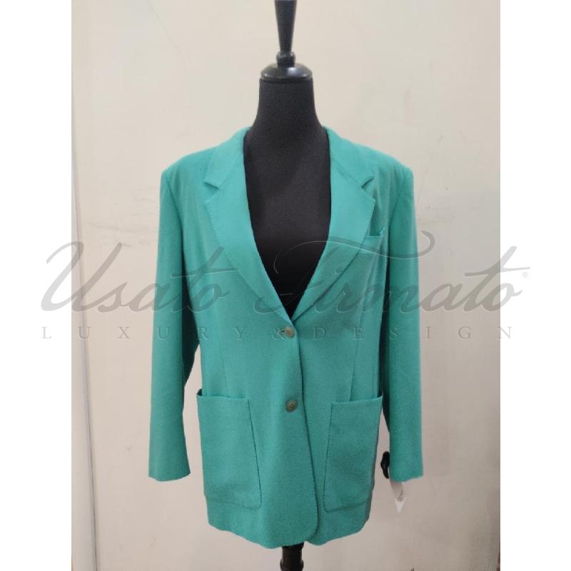 GIACCA DONNA MAXMARA VERDE ACQUA TG. 44 | Mercatino dell'Usato Roma parioli 1