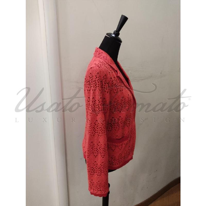 GIACCA DONNA SEVENTY ROSSA FORATA TG M  | Mercatino dell'Usato Roma parioli 2