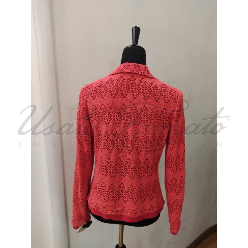 GIACCA DONNA SEVENTY ROSSA FORATA TG M  | Mercatino dell'Usato Roma parioli 3