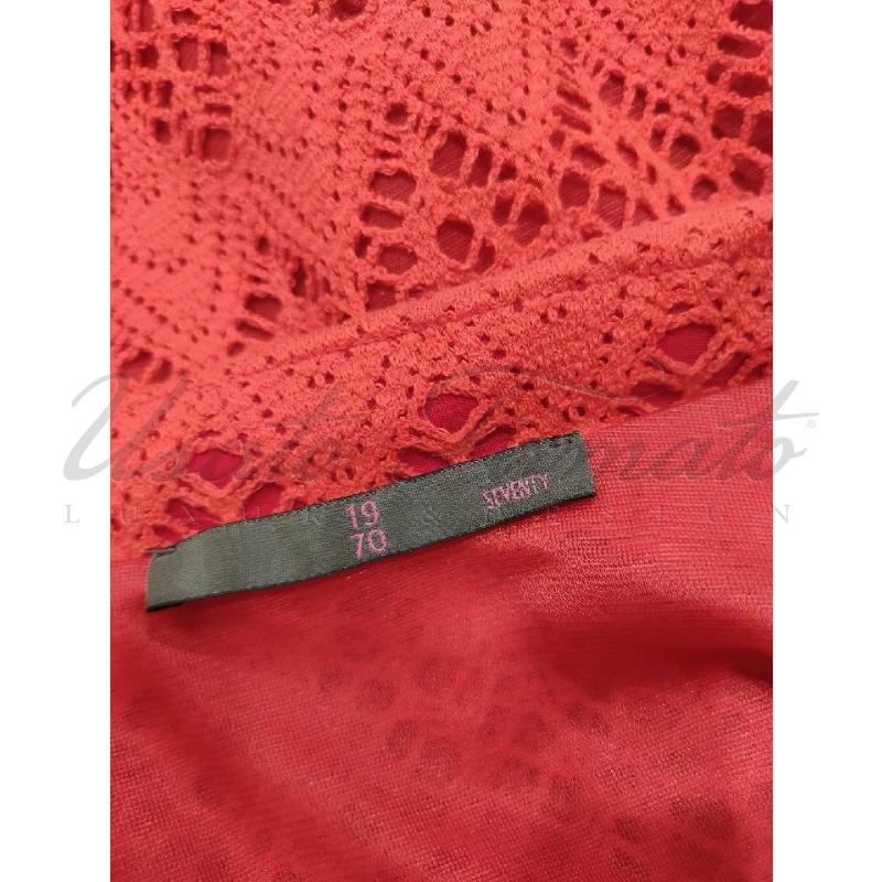 GIACCA DONNA SEVENTY ROSSA FORATA TG M  | Mercatino dell'Usato Roma parioli 4