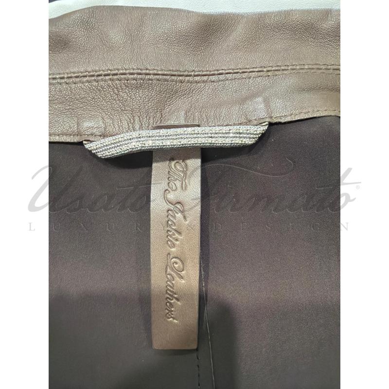 GIACCA DONNA THE JACKIE MARRONE PELLE TG. 44 | Mercatino dell'Usato Roma parioli 4