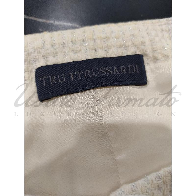 GIACCA DONNA TRUSSARDI BIANCA TG 46 | Mercatino dell'Usato Roma parioli 4
