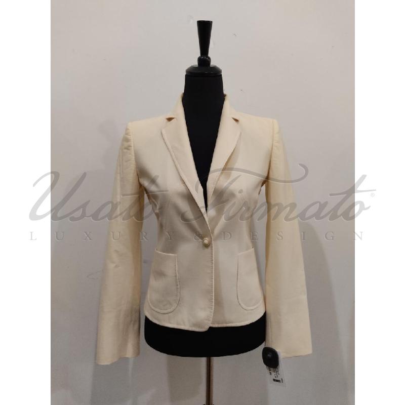 GIACCA DONNA VALENTINO GARAVANI PANNA LANA TG. 40 | Mercatino dell'Usato Roma parioli 1