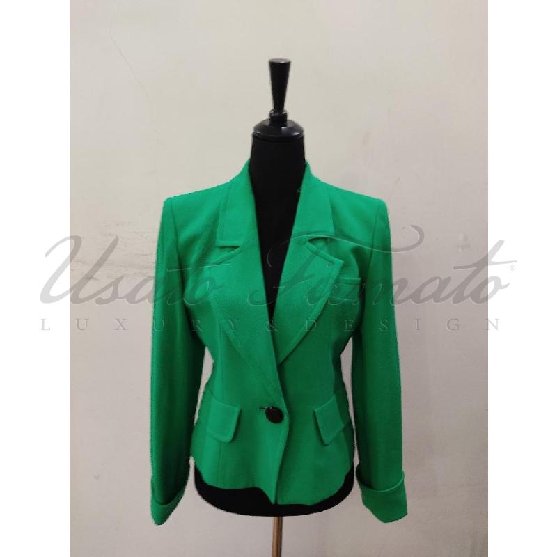 GIACCA DONNA YVES SAINT LAURENT VERDE TG. 40 | Mercatino dell'Usato Roma parioli 1