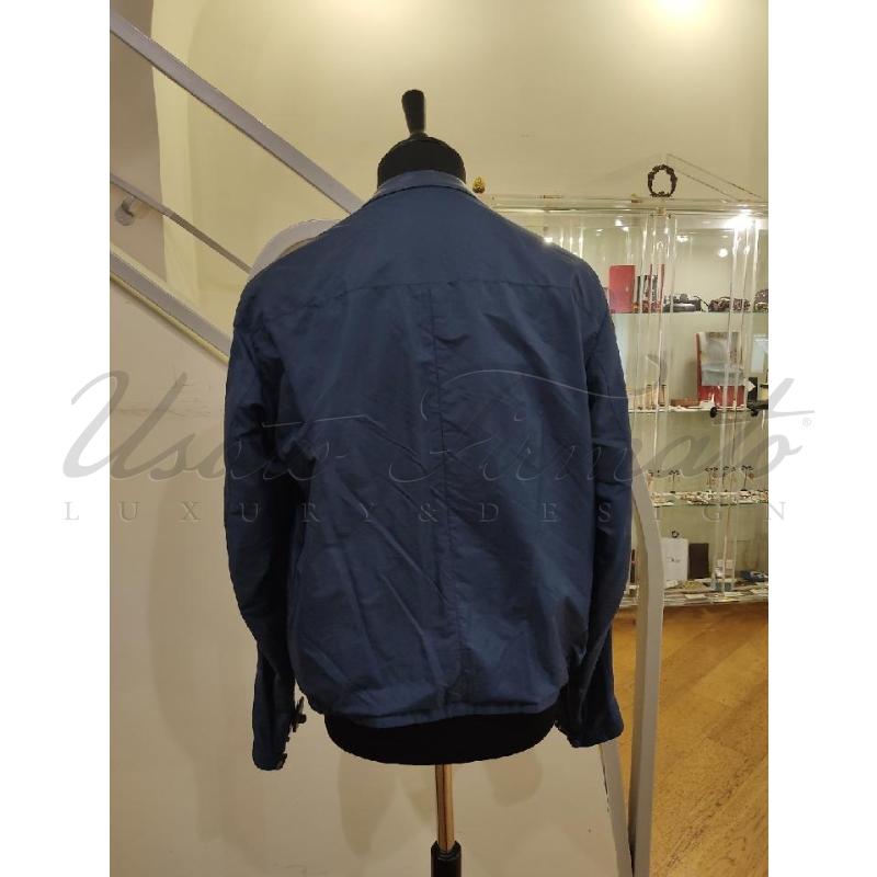 GIACCA FENDI BLU INSERTI PELLE TG 52 | Mercatino dell'Usato Roma parioli 3