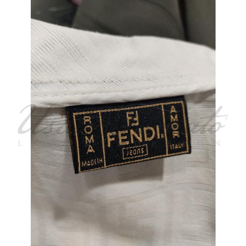 GIACCA FENDI FF BEIGE COTONE TG. 46 | Mercatino dell'Usato Roma parioli 4