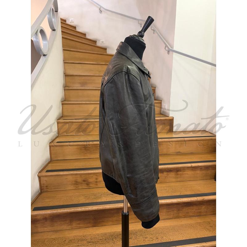 GIACCA UOMO BELSTAFF PELLE NERO TG XXL | Mercatino dell'Usato Roma parioli 2