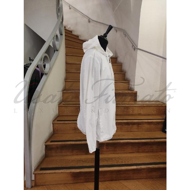 GIACCA UOMO BIKKEMBERGS BIANCO PIOGGIA TG. 50 | Mercatino dell'Usato Roma parioli 2