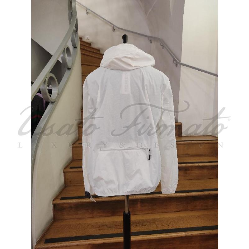 GIACCA UOMO BIKKEMBERGS BIANCO PIOGGIA TG. 50 | Mercatino dell'Usato Roma parioli 3