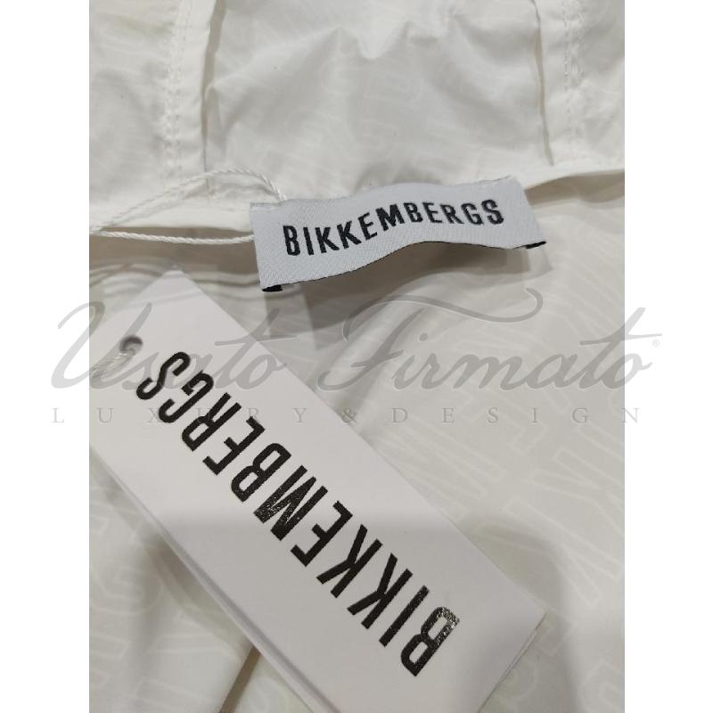 GIACCA UOMO BIKKEMBERGS BIANCO PIOGGIA TG. 50 | Mercatino dell'Usato Roma parioli 4