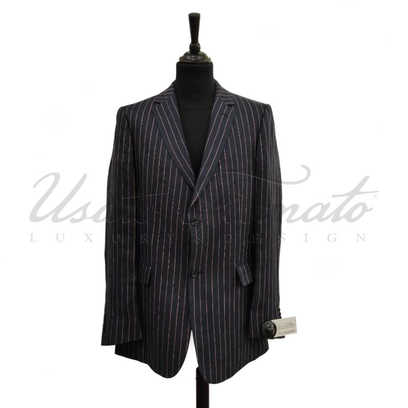 GIACCA UOMO BURBERRY BLU ROSSA TG 52 | Mercatino dell'Usato Roma parioli 1