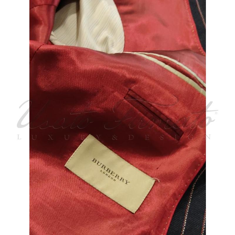 GIACCA UOMO BURBERRY BLU ROSSA TG 52 | Mercatino dell'Usato Roma parioli 4