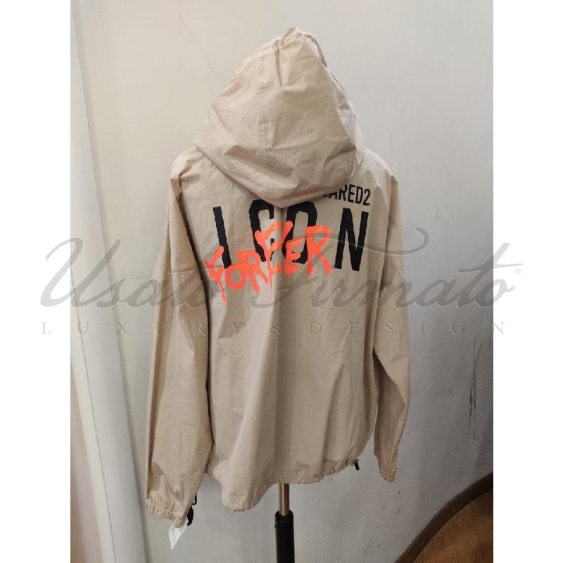 GIACCA UOMO DSQUARED BEIGE TG XXL  | Mercatino dell'Usato Roma parioli 3