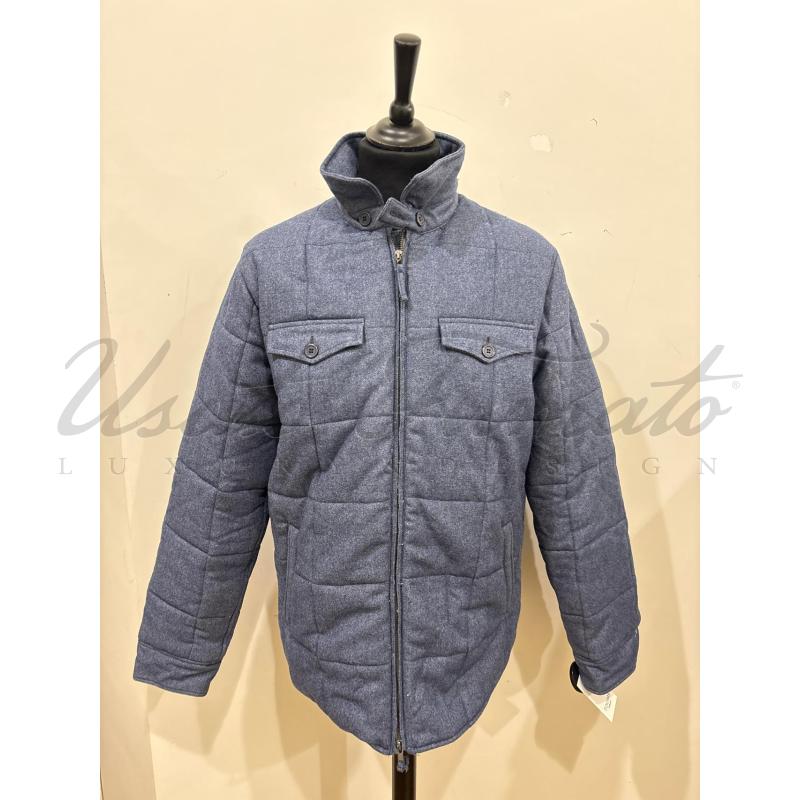 GIACCA UOMO EDW BLU TRAPUNTATO TG XXL | Mercatino dell'Usato Roma parioli 1