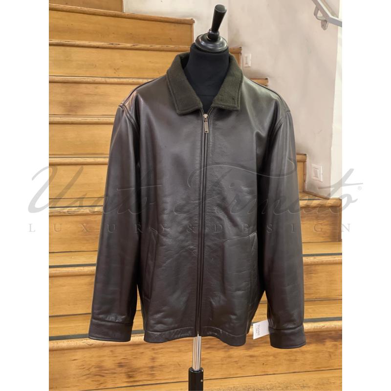 GIACCA UOMO TIMBERLAND PELLE MARRONE TG L | Mercatino dell'Usato Roma parioli 1