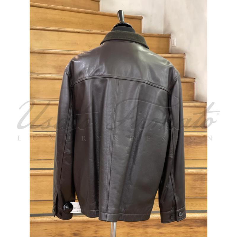 GIACCA UOMO TIMBERLAND PELLE MARRONE TG L | Mercatino dell'Usato Roma parioli 3