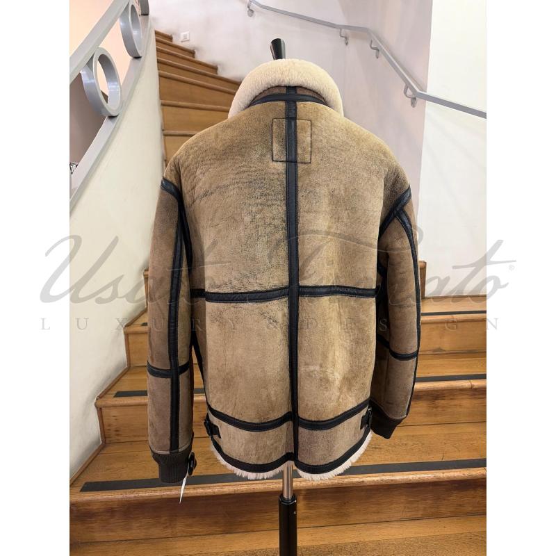 GIACCONE UOMO ALPHA INDUSTRIES MONTONE BEIGE TG. L | Mercatino dell'Usato Roma parioli 3