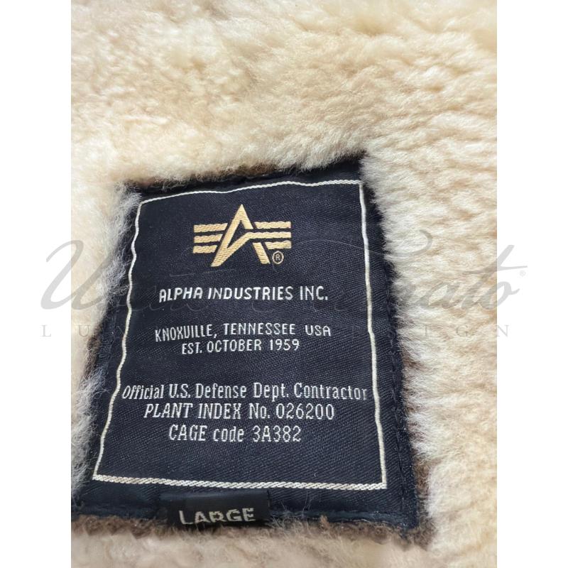 GIACCONE UOMO ALPHA INDUSTRIES MONTONE BEIGE TG. L | Mercatino dell'Usato Roma parioli 4