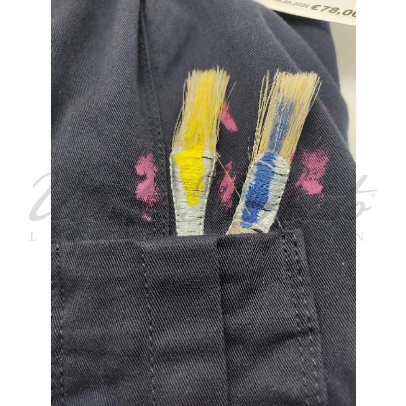 GILET DONNA LOVE MOSCHINO BLU PENNELLI TG 44 | Mercatino dell'Usato Roma parioli 3