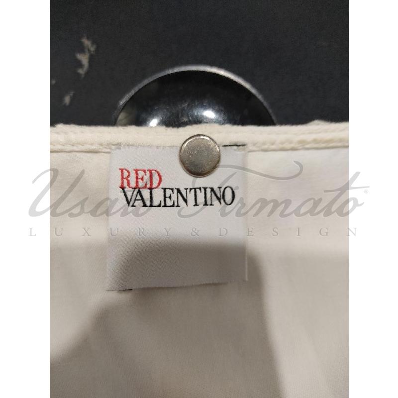 GILET DONNA RED VALENTINO BIANCO PIZZO TG S | Mercatino dell'Usato Roma parioli 4