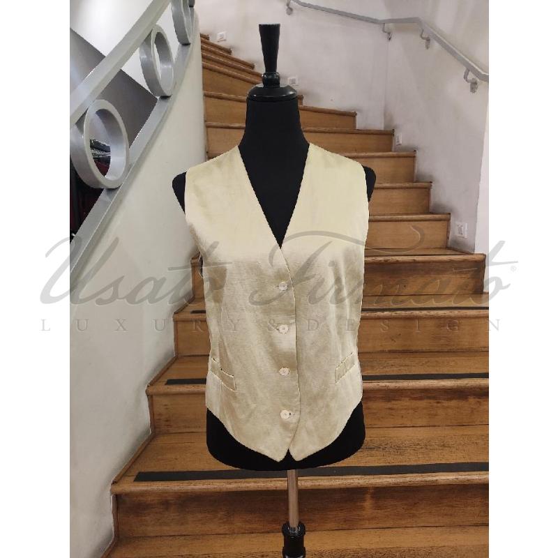 GILET DONNA SANDRO DORATO TG M | Mercatino dell'Usato Roma parioli 1