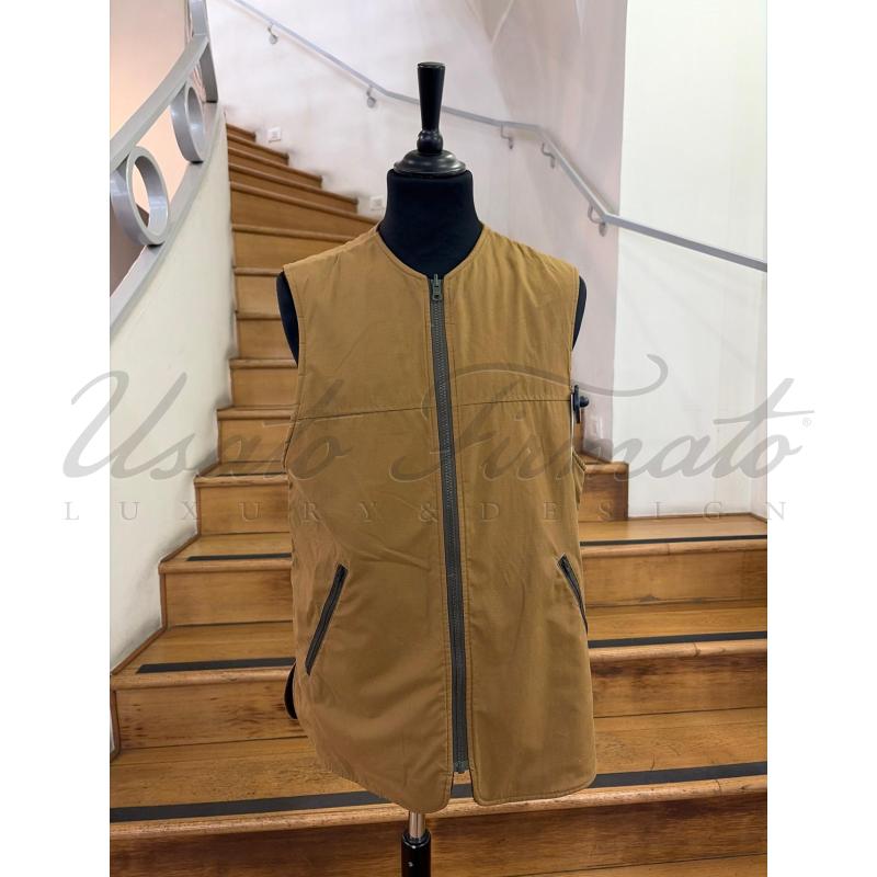 GILET UOMO BATTISTONI  MARRONE TG. M | Mercatino dell'Usato Roma parioli 1