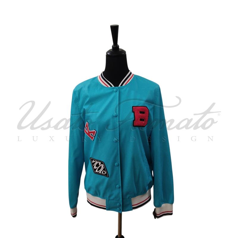 GIUBBINO DONNA VICOLO CELESTE BOMBER TG. S | Mercatino dell'Usato Roma parioli 1
