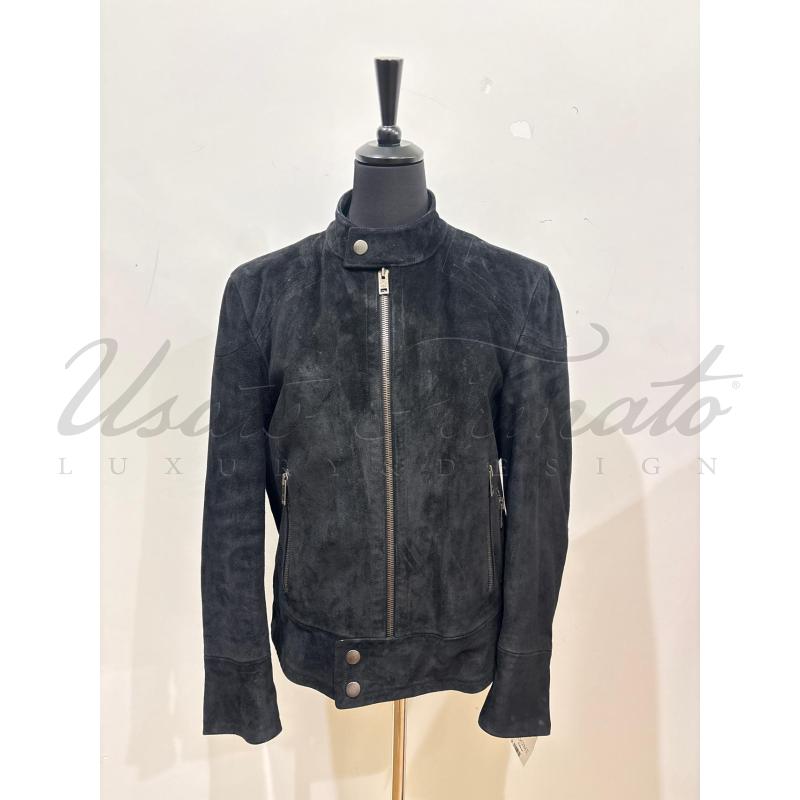 GIUBBINO GUCCI PELLE NERA TG 48 | Mercatino dell'Usato Roma parioli 1