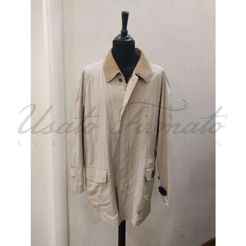 GIUBBINO UOMO BURBERY BEIGE TARTAN INTERNO  | Mercatino dell'Usato Roma parioli 1