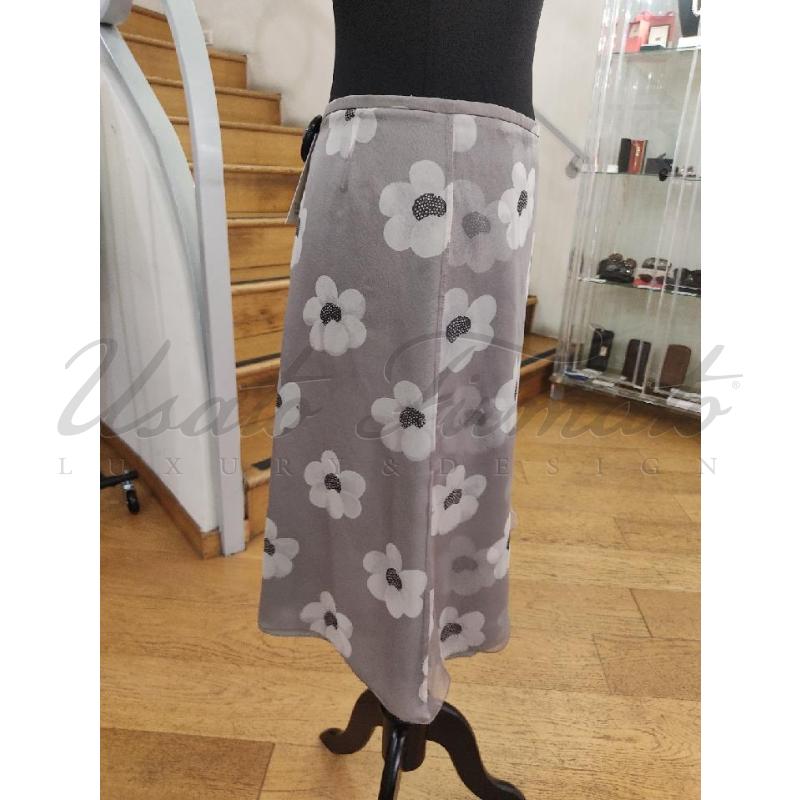 GONNA ARMANI COLLEZIONI GRIGIA FIORI SETA TG. 40 | Mercatino dell'Usato Roma parioli 2
