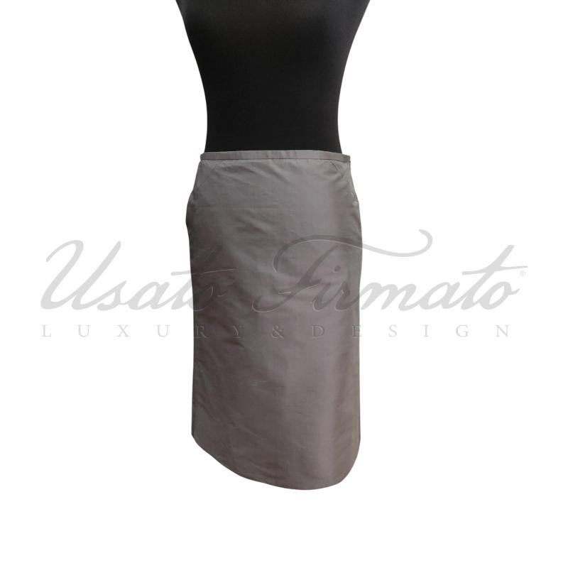 GONNA ARMANI COLLEZIONI GRIGIA SETA TG. 38 | Mercatino dell'Usato Roma parioli 1