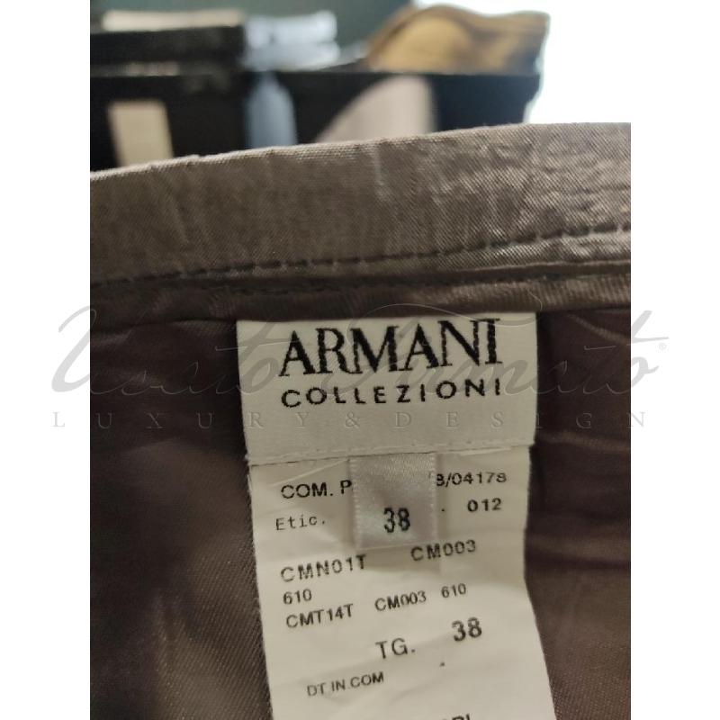 GONNA ARMANI COLLEZIONI GRIGIA SETA TG. 38 | Mercatino dell'Usato Roma parioli 4