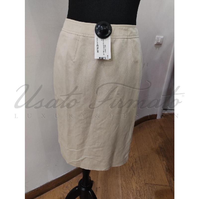 GONNA BURBERRY BEIGE TG 8 | Mercatino dell'Usato Roma parioli 3