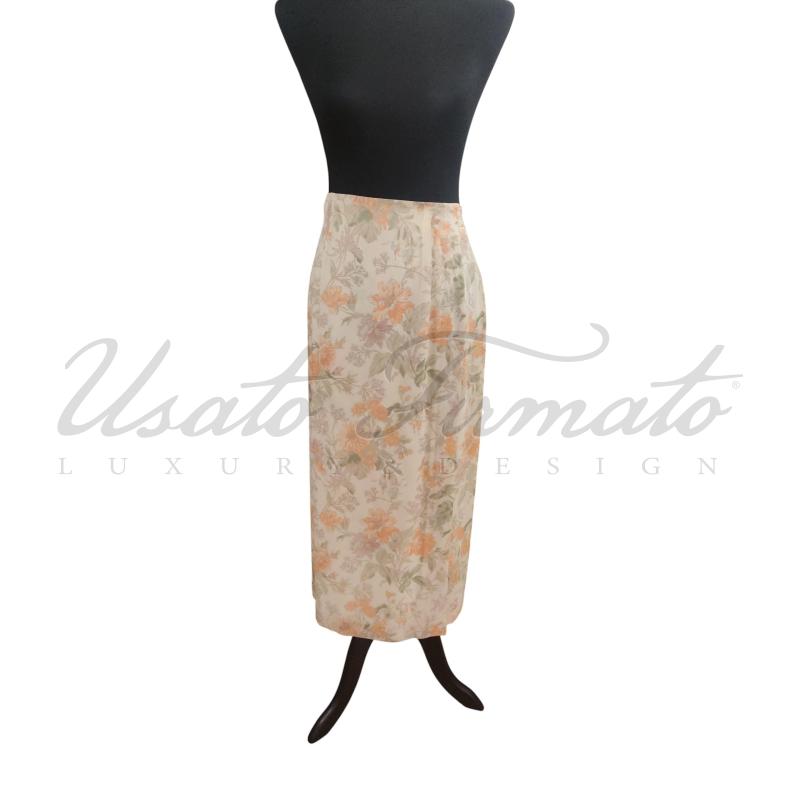 GONNA LES COPAINS BEIGE FIORI SETA TG. 42 | Mercatino dell'Usato Roma parioli 1