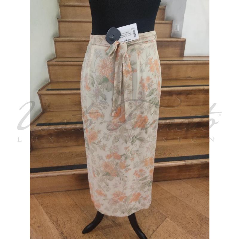 GONNA LES COPAINS BEIGE FIORI SETA TG. 42 | Mercatino dell'Usato Roma parioli 3