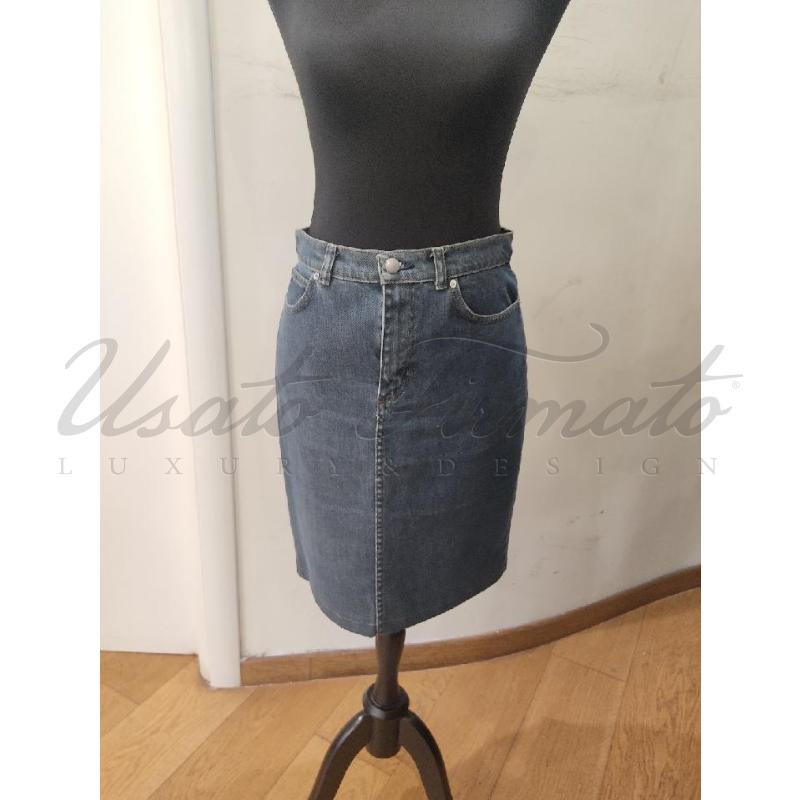 GONNA MAX MARA DENIN BLU TG. 42 | Mercatino dell'Usato Roma parioli 1