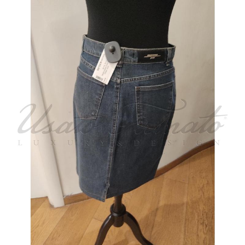 GONNA MAX MARA DENIN BLU TG. 42 | Mercatino dell'Usato Roma parioli 3