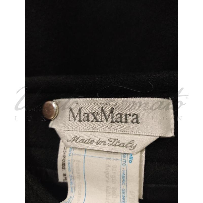 GONNA MAX MARA LANA NERA FRANGE TG 44 | Mercatino dell'Usato Roma parioli 3
