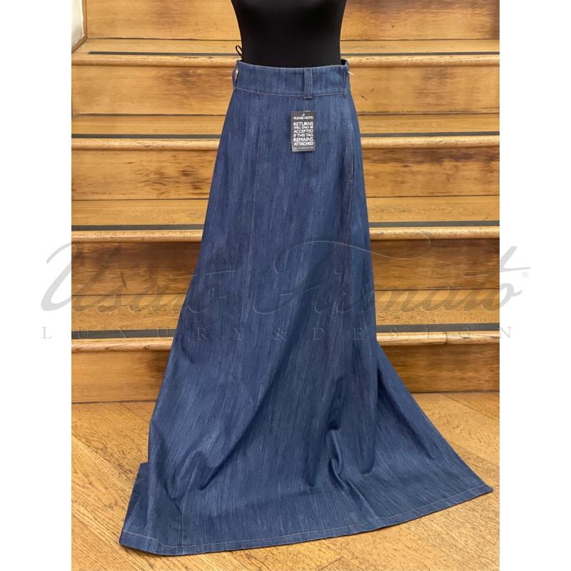 GONNA MIU MIU DENIM BLU JEANS TG  S | Mercatino dell'Usato Roma parioli 1