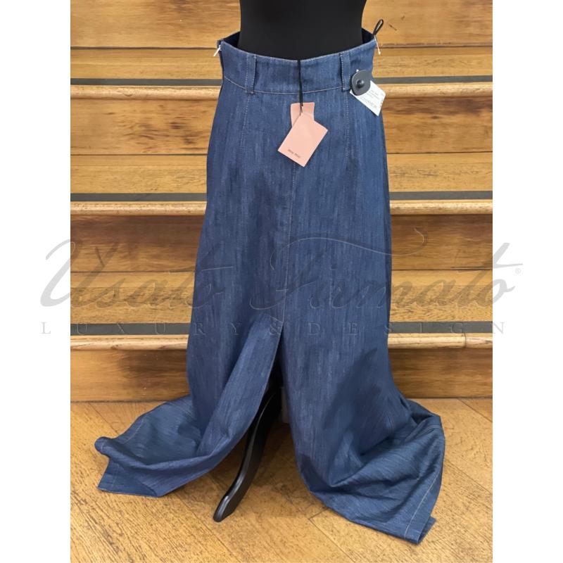 GONNA MIU MIU DENIM BLU JEANS TG  S | Mercatino dell'Usato Roma parioli 2