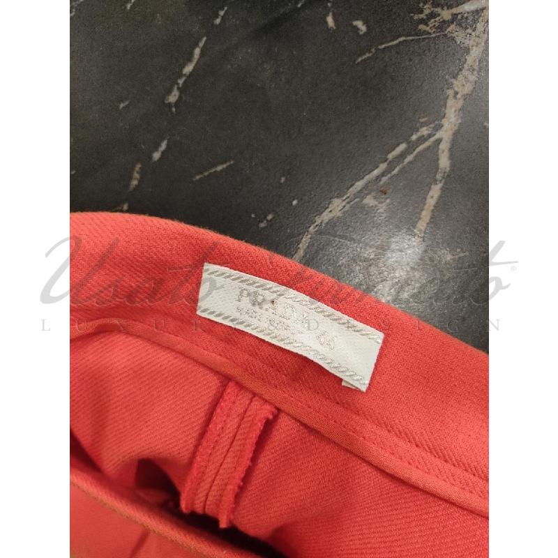 GONNA PRADA COTONE ARANCIO TG 44 | Mercatino dell'Usato Roma parioli 2