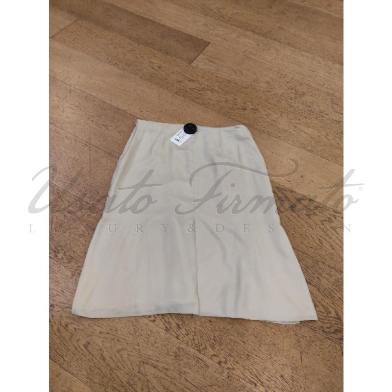 GONNA VALENTINO GARAVANI BEIGE SETA TG. 48 | Mercatino dell'Usato Roma parioli 2