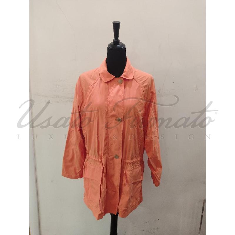 IMPERMEABILE DONNA LORO PIANA ARANCIO  | Mercatino dell'Usato Roma parioli 1