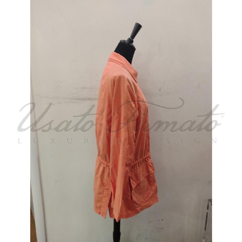 IMPERMEABILE DONNA LORO PIANA ARANCIO  | Mercatino dell'Usato Roma parioli 2